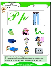 P Sesi Çalışma Sayfaları